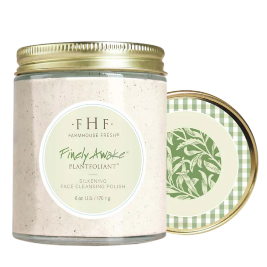 FarmHouse Fresh Finely Awake Plantfoliant Silkening Face Cleansing Polish — vegan, cruelty-free exfoliating cleanser at Bauhaus Salon + Spa in Lake Charles