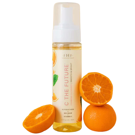 FarmHouse Fresh C the Future Foam Facial Cleanser — vegan, cruelty-free face wash at Bauhaus Salon + Spa in Lake Charles