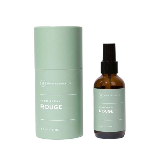 Hico Candle Co. Rouge Room Spray — luxury home fragrance with bergamot, jasmine, and amber available at Bauhaus Salon + Spa in Lake Charles