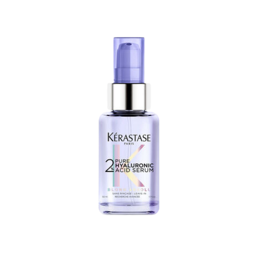 Kérastase Blond Absolu 2% Pure Hyaluronic Acid Serum — hydrating scalp and hair treatment available at Bauhaus Salon + Spa in Lake Charles