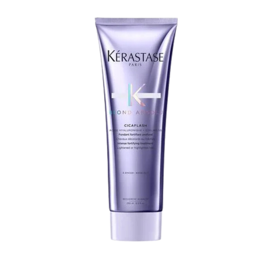 Kérastase Blond Absolu Cicaflash Conditioner — hyaluronic acid conditioner for blonde hair available at Bauhaus Salon + Spa in Lake Charles