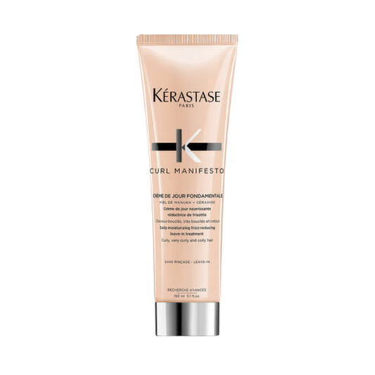 Kérastase Curl Manifesto Crème de Jour Fondamentale — anti-frizz curl cream available at Bauhaus Salon + Spa in Lake Charles