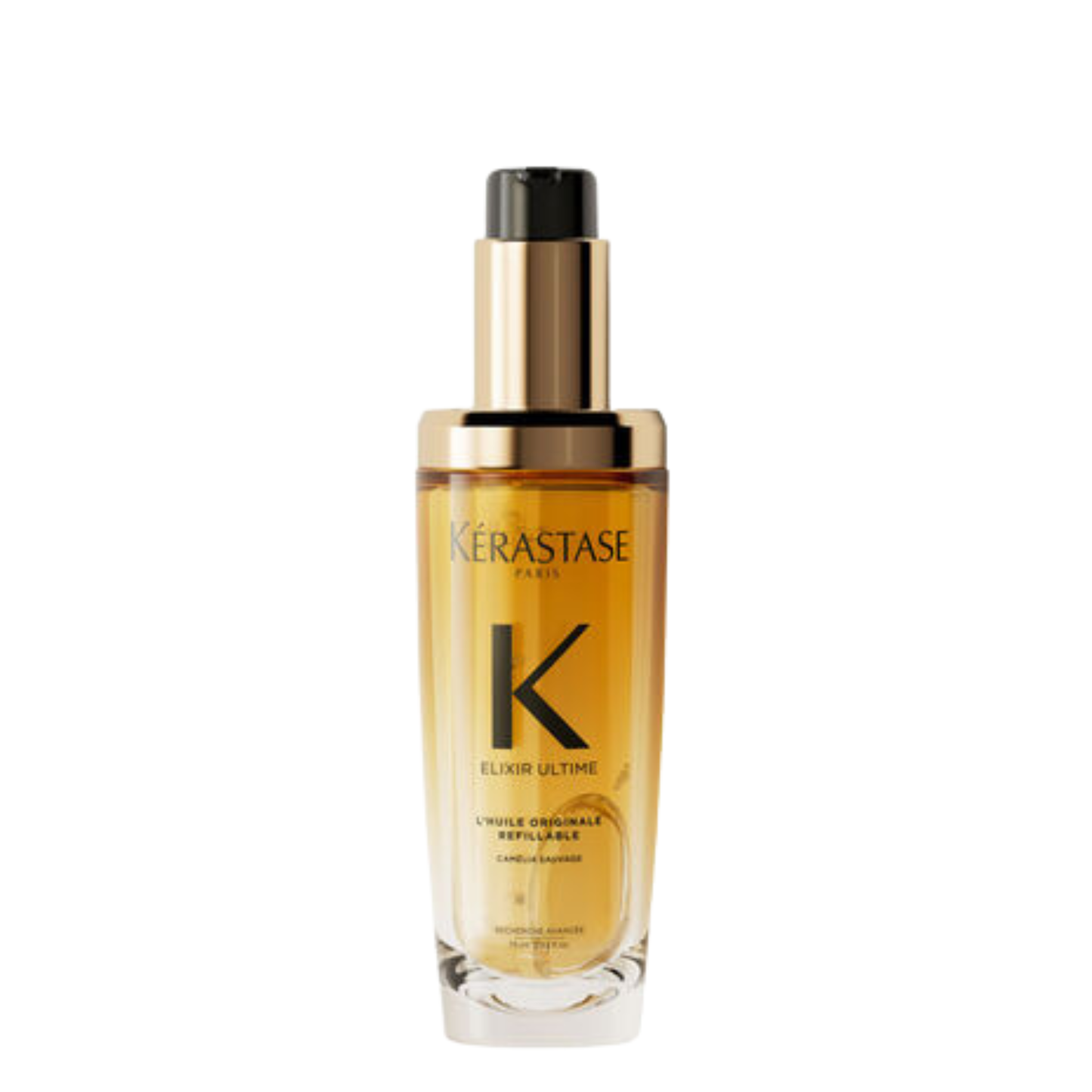 Kérastase Elixir Ultime Refillable Hydrating Hair Oil — iconic lightweight oil available at Bauhaus Salon + Spa in Lake Charles