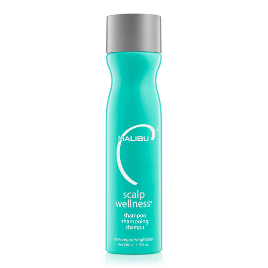 Malibu C Scalp Wellness Shampoo refreshes and hydrates the scalp with menthol and vitamins — available at Bauhaus Salon + Spa Lake Charles.