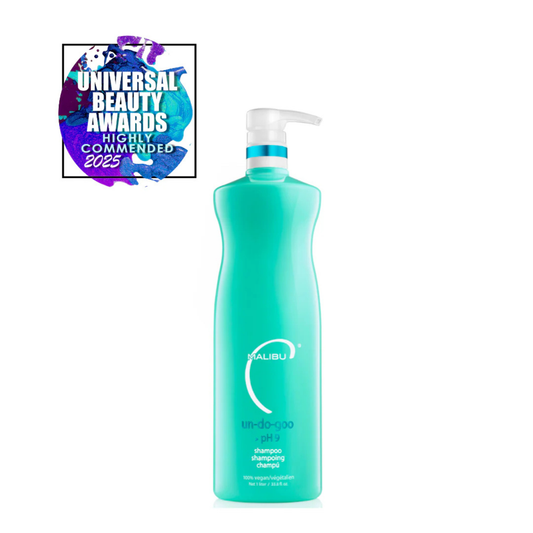 Malibu C Un-Do-Goo clarifying haircare collection for fresh, lightweight, residue-free hair — Bauhaus Salon + Spa Lake Charles.