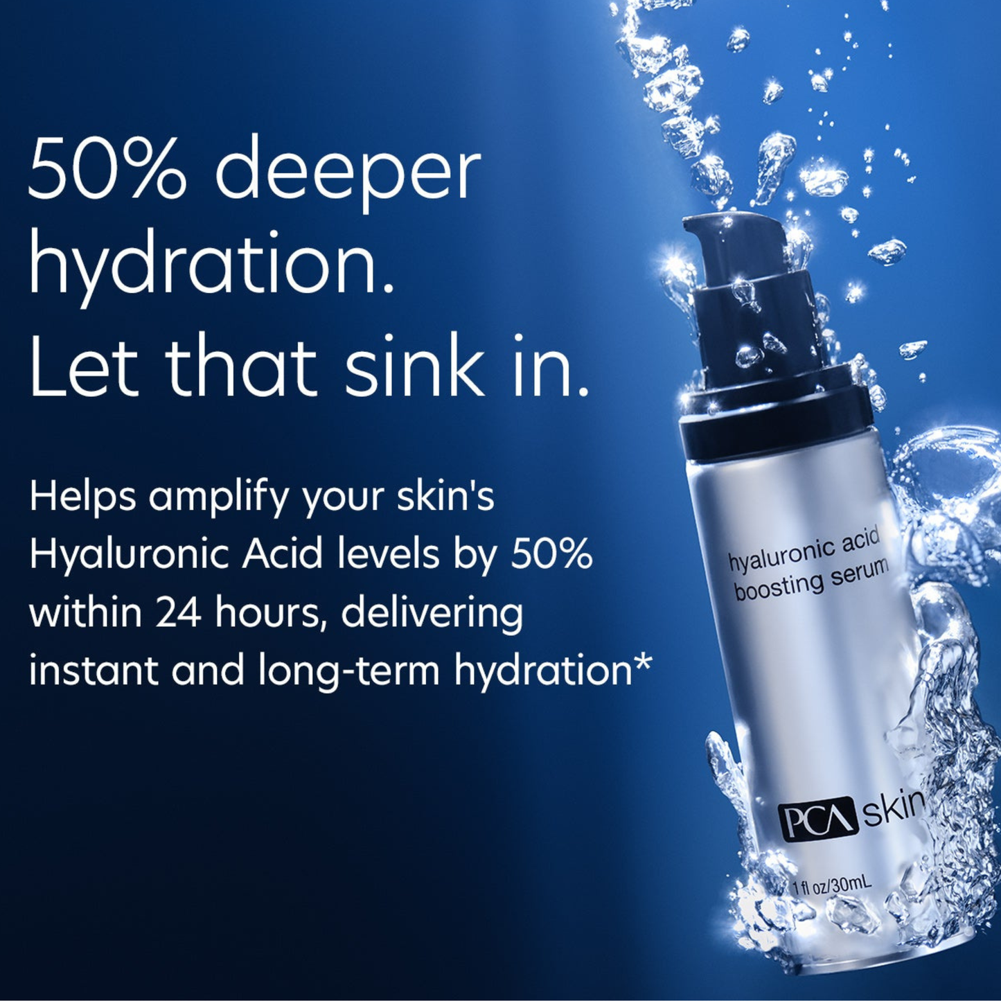 PCA SKIN Hyaluronic Acid Boosting Serum featured in hydration collection — Bauhaus Salon + Spa Lake Charles.