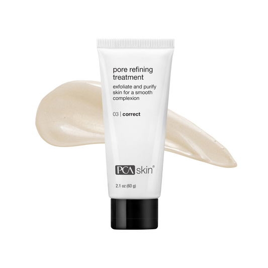 PCA SKIN Pore Refining Treatment exfoliant for minimizing pores and smoothing skin — available at Bauhaus Salon + Spa Lake Charles.
